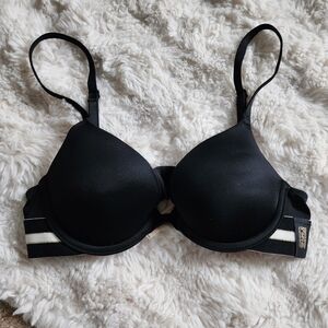 Victoria's Secret Black Bra with White Accents